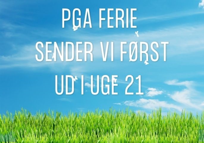 Vi holder ferie i uge 20